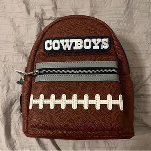 Loungefly NFL Dallas Cowboys Pigskin Logo Mini Backpack - NWT
